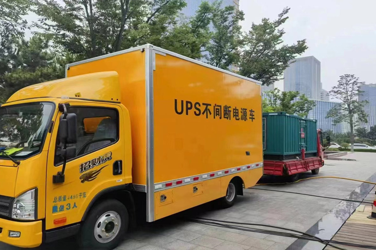 西充发电机租赁施工现场