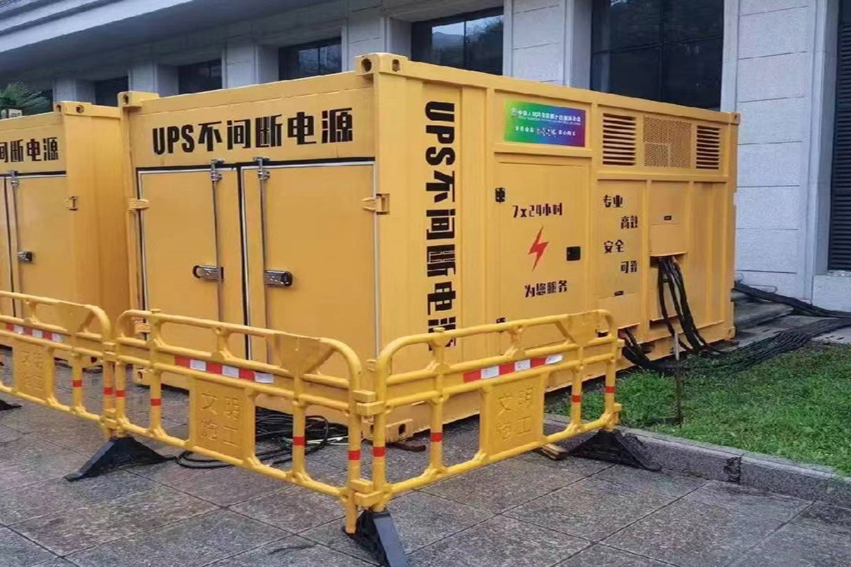 西充发电机租赁施工现场
