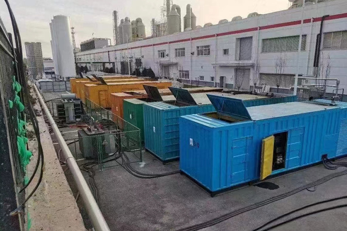西充发电机租赁施工现场